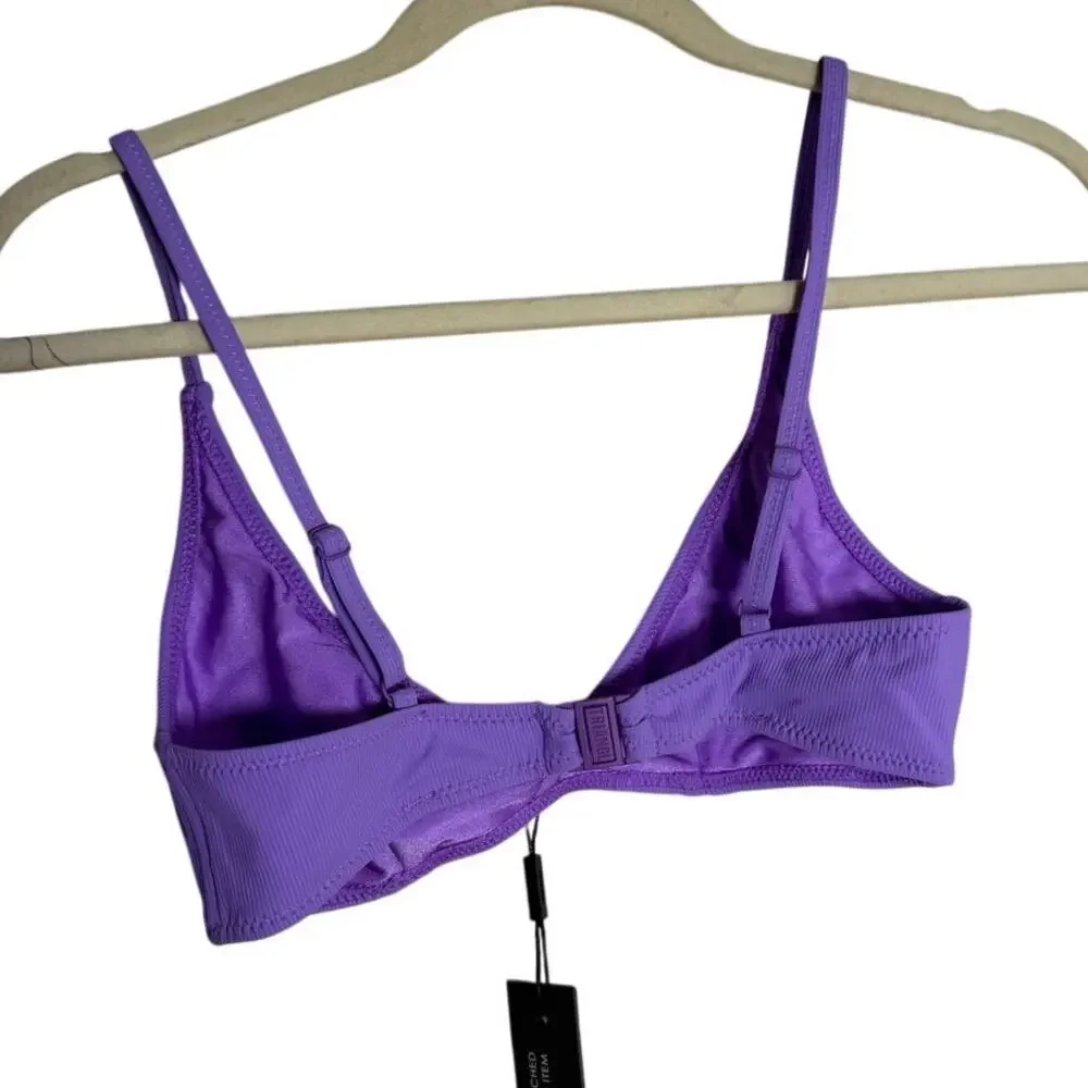 NWT TRIANGL Swimwear Purple Bikini Top Sz. XXS